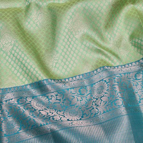 Light Green Soft Silk Brocade