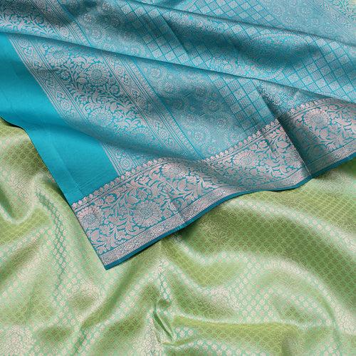 Light Green Soft Silk Brocade