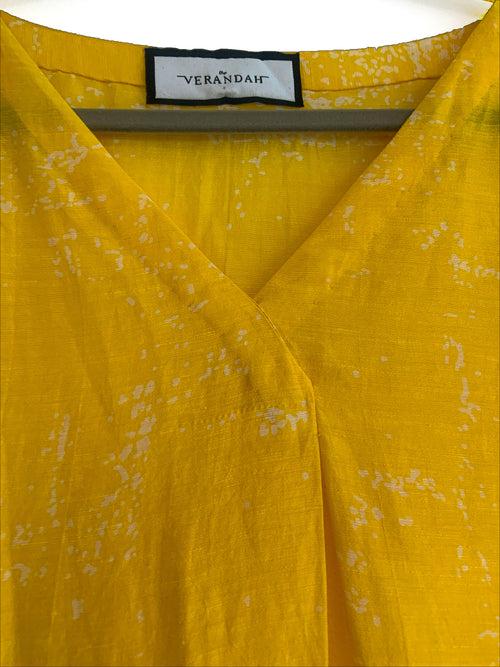 lemon Yellow Kaftan Dress