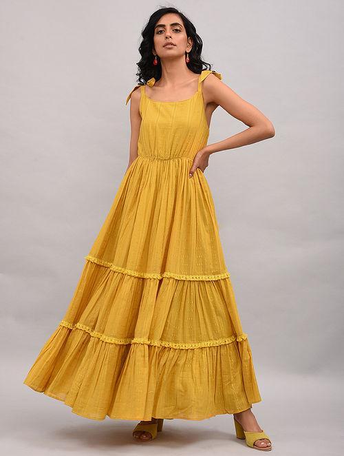 Yellow Cotton Maxi Dress
