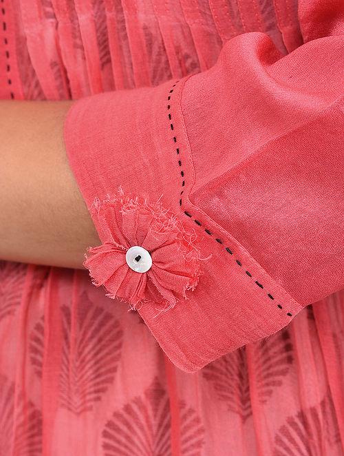 Pink Pin Tuck Shirt