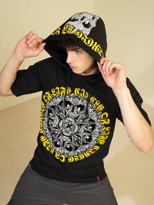 Punk Black Sweatshirt CIRCLE-OF-LIFE