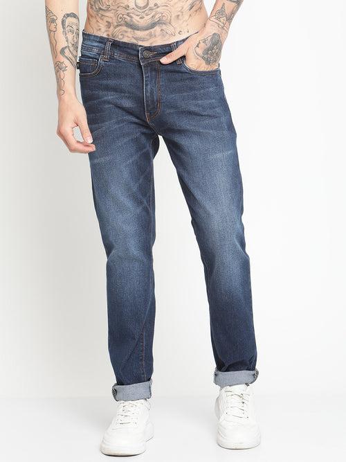 Punk Men Regular Fit Jeans