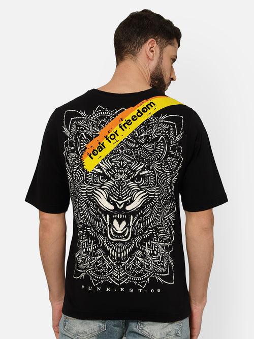 Punk Roar For Freedom Oversized Tshirt