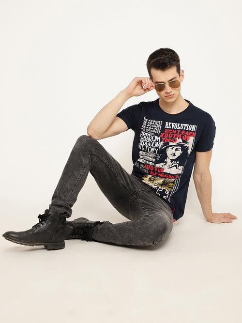 Punk VICTORY Navy Blue T-Shirt