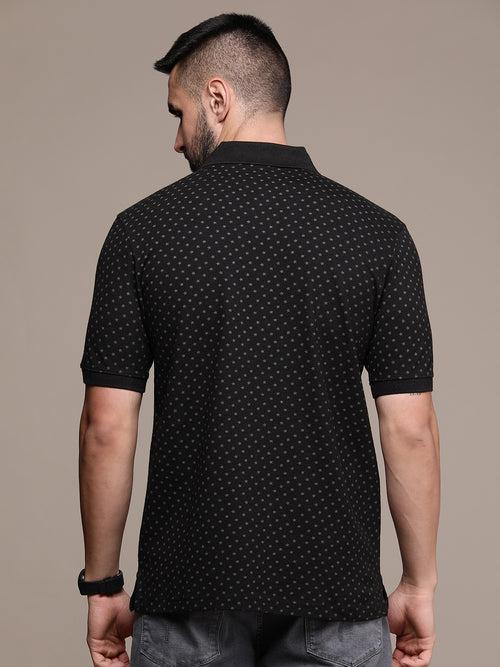 Printed Polo Collar T-shirt