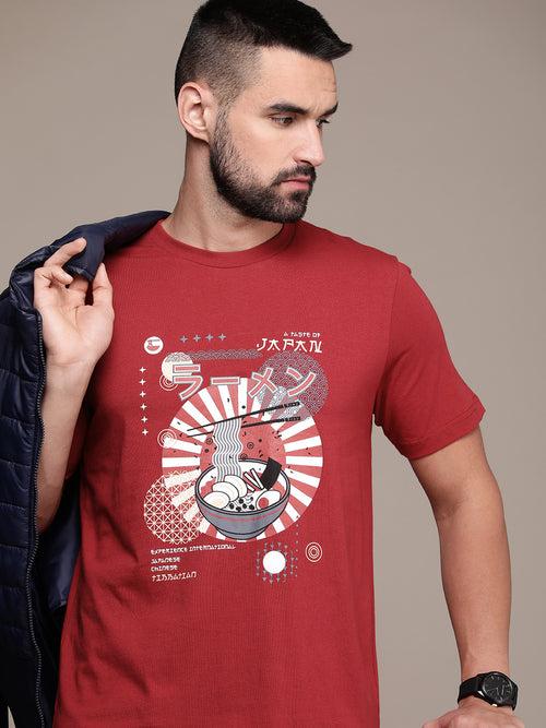 Red Graphic Printed T-shirt