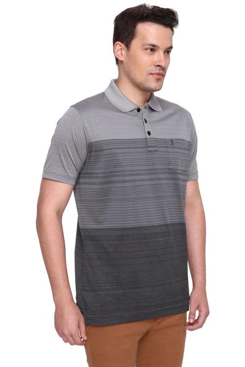 Grey Ombre Stripe T shirt