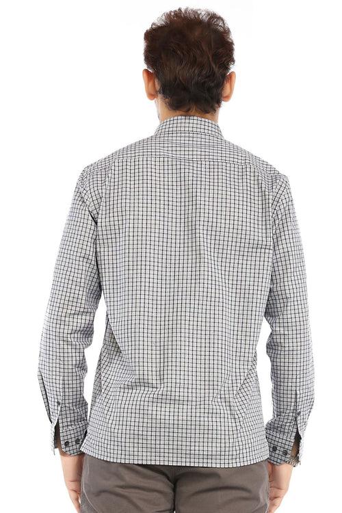 Grey Checks Full Sleeve Shirt