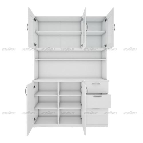 Modish Crockery Unit - 3Door - White