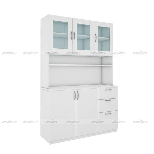 Modish Crockery Unit - 3Door - White