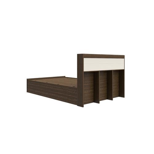 Zencozy Single Large Bed - Wenge & Beige