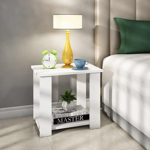 Cedar Side Table | White