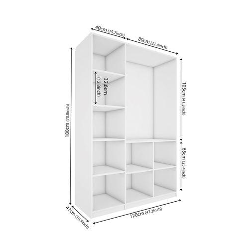 Armeria 3 Door Wardrobe - White