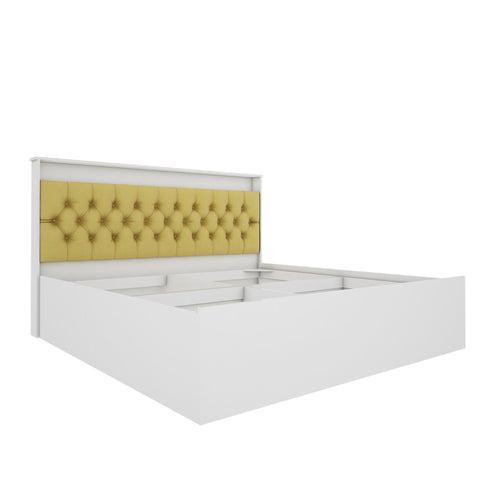 Ressley King Bed - White & Yellow