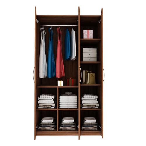 Starling 3 Door Wardrobe - Walnut