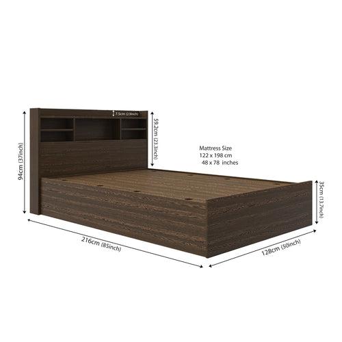 Zencozy Single Large Bed - Wenge