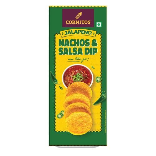 Cornitos Jalapeno Nachos & Salsa Dip Tray 75g x 6 Packs