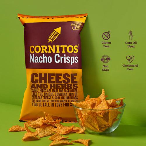 Cornitos Nacho Chips Cheese & Herbs Munch on the Crunch 2 Pack Combo