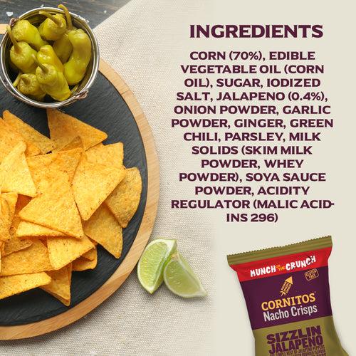 Cornitos Nacho Chips, Sizzlin Jalapeno, Munch on the Crunch 2 Pack Combo