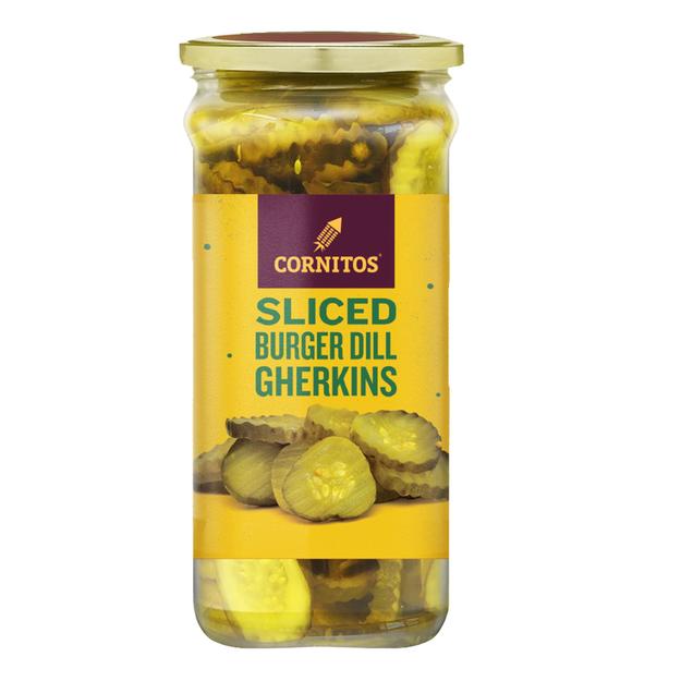 Sliced Burger Dill Gherkins 190g (Pack Of 2)