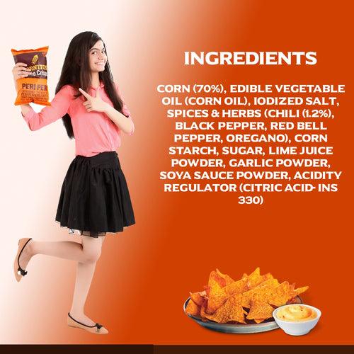 Cornitos Nacho Chips, Peri Peri, 55g X 3 Pack Combo