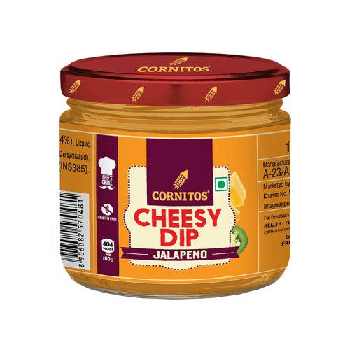 Cornitos, Cheesy Dip, Jalapeno, 100g X 2 Jar Combo