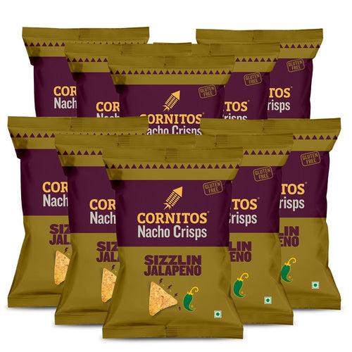 Cornitos Nacho Chips, Sizzlin Jalapeno, 30g X 10 Pack Combo