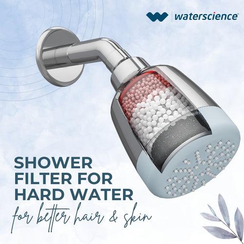 CLEO Shower Filter for Hard Water - Single Flow + AERA Flexi Kitchen Tap extender