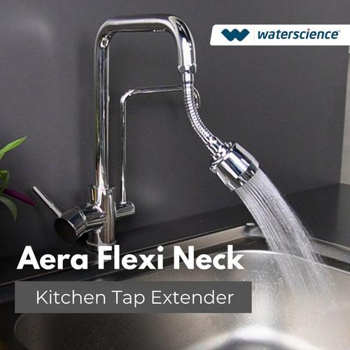 CLEO Shower Filter for Hard Water - Single Flow + AERA Flexi Kitchen Tap extender