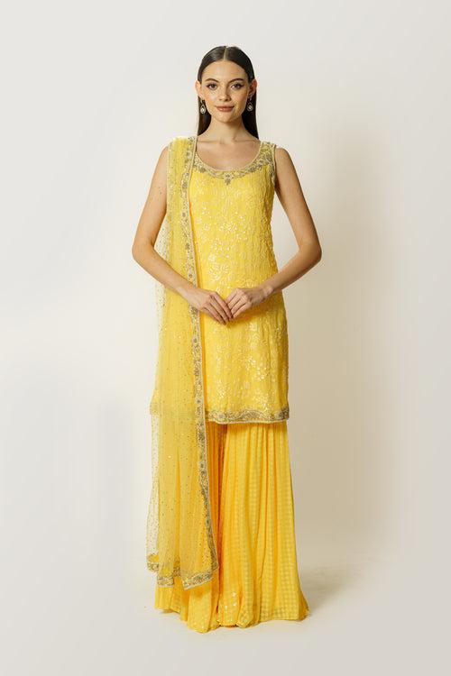 AYAT LEMON YELLOW KURTA SET