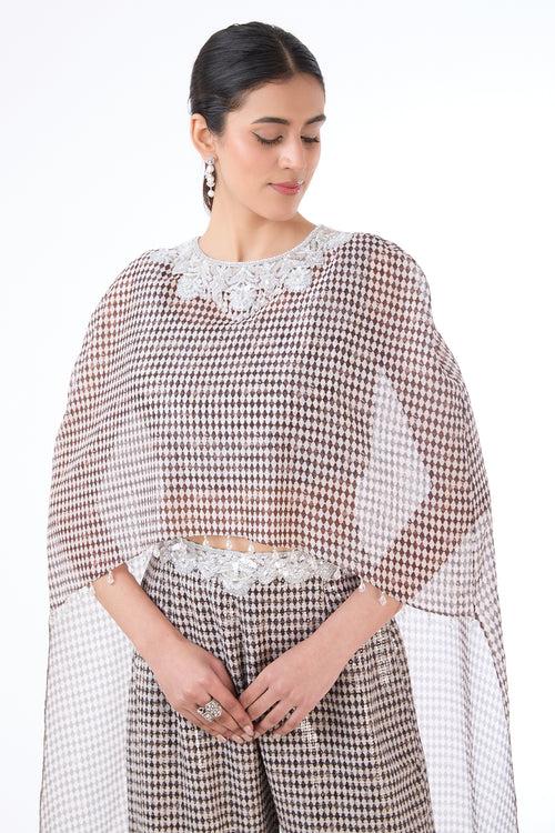 Adha printed cape set