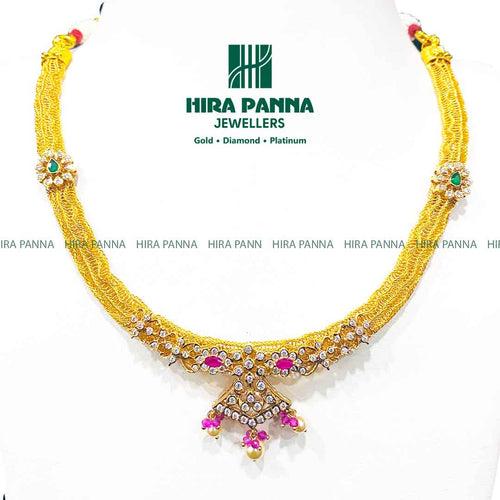 Pachi Work Ruby & Emerald Kanti Neckwear