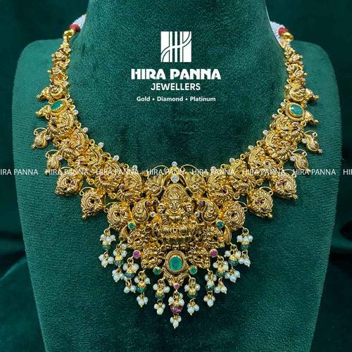 Antique Lakshmi Devi & Peacock R,E Neckwear