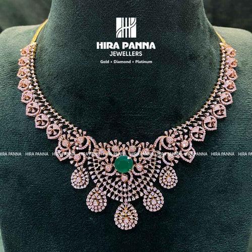 Open Setting Ruby & Emerald Diamond Neckwear