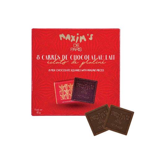 Maxims Gift Pack 8 Milk Chocolate Squares