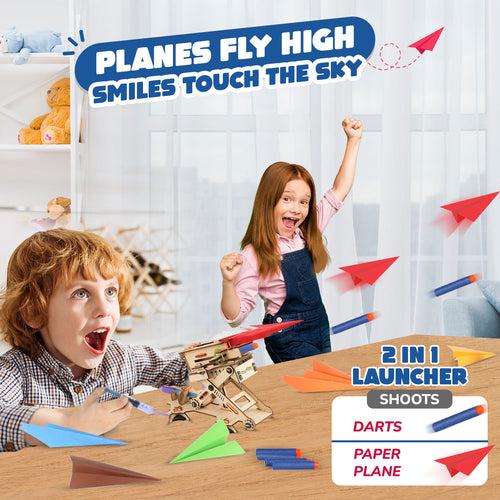 Hydraulic Plane Launcher | 6-10 years | DIY STEM Construction Toy