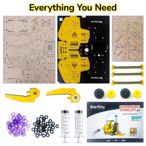 Hydraulic Forklift | 6 - 14 years | DIY STEM Construction Toy