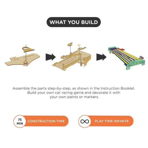 Angle Wrangle Car Racing | 6-10 years | DIY STEM Construction Toy