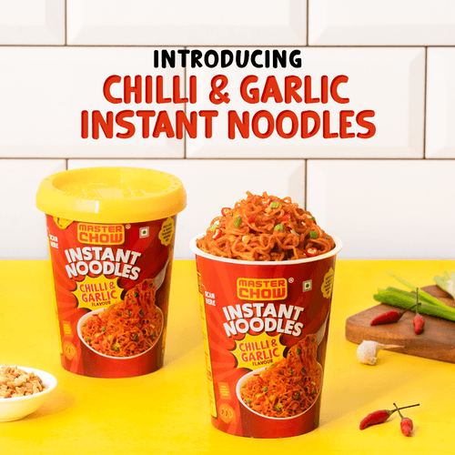 Chilli & Garlic Cup Noodles (Pack of 4)