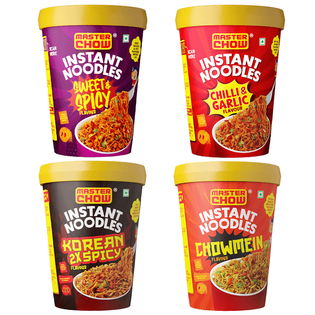 Cup Noodles Combo - NEW FLAVOR PACK (Pack of 4)