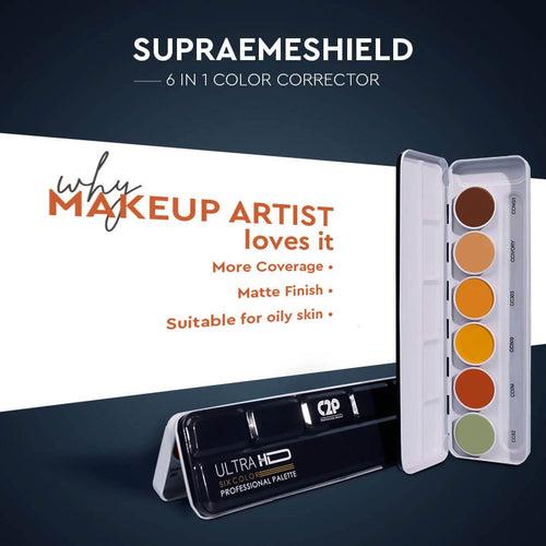 ULTRA HD COVER AND CONCEAL SUPRAEMESHIELD PALETTE 6 IN 1