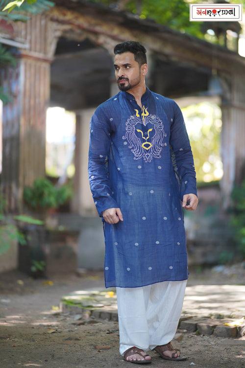 SINGHAM - JAMDANI LONG KURTA