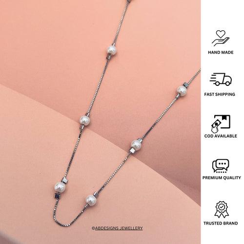 925 Sterling Silver Pearl Chain