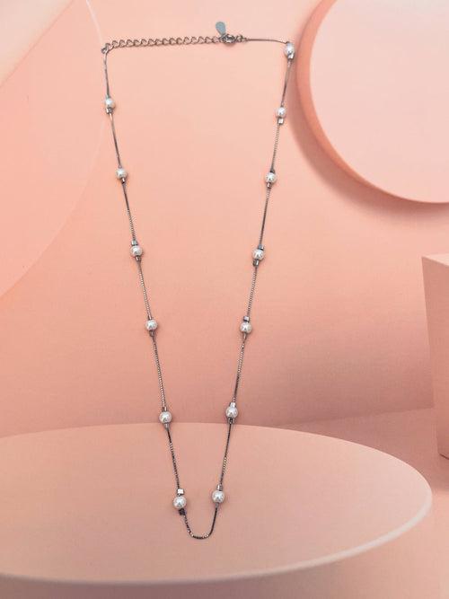 925 Sterling Silver Pearl Chain