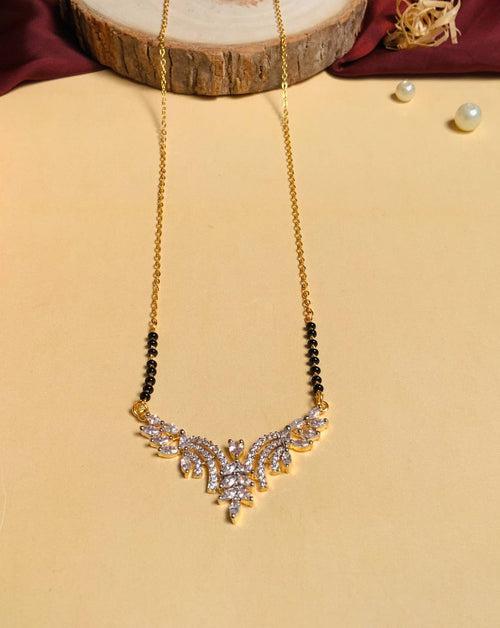 High Quality Sparkling Gold Plated Mangalsutra