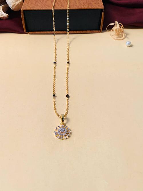 Sparkling Gold Plated Mangalsutra