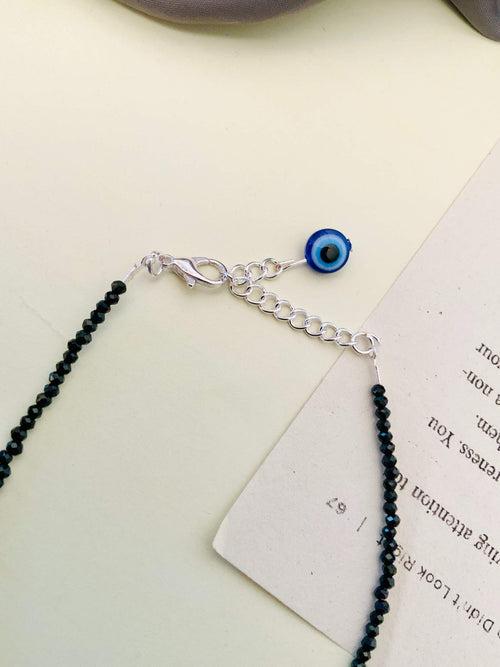 Eye Catching Silver Plated Evil Eye Anklet