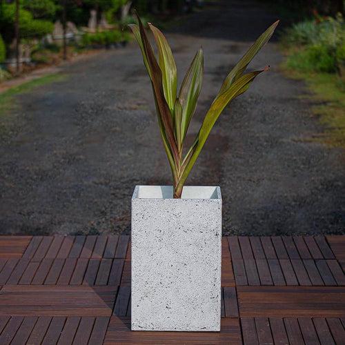 Concrete Jenga Planters l Concrete Marbre Planters Collection l Set of Three Concrete Pots