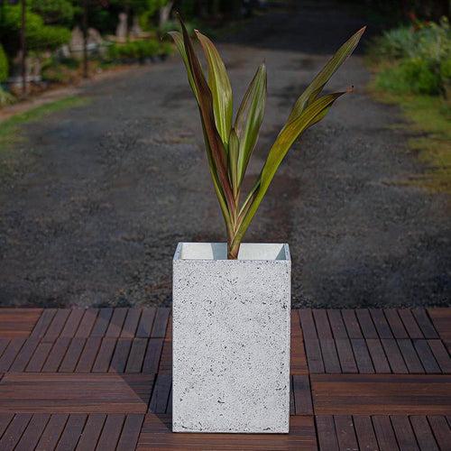 Concrete Jigsaw Planters l Concrete Marbre Planters Collection l Set of Three Concrete Pots